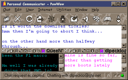Personal Communicator _ chat _ main window